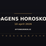 Horoskop 10 april 2026 – Alla stjärntecken