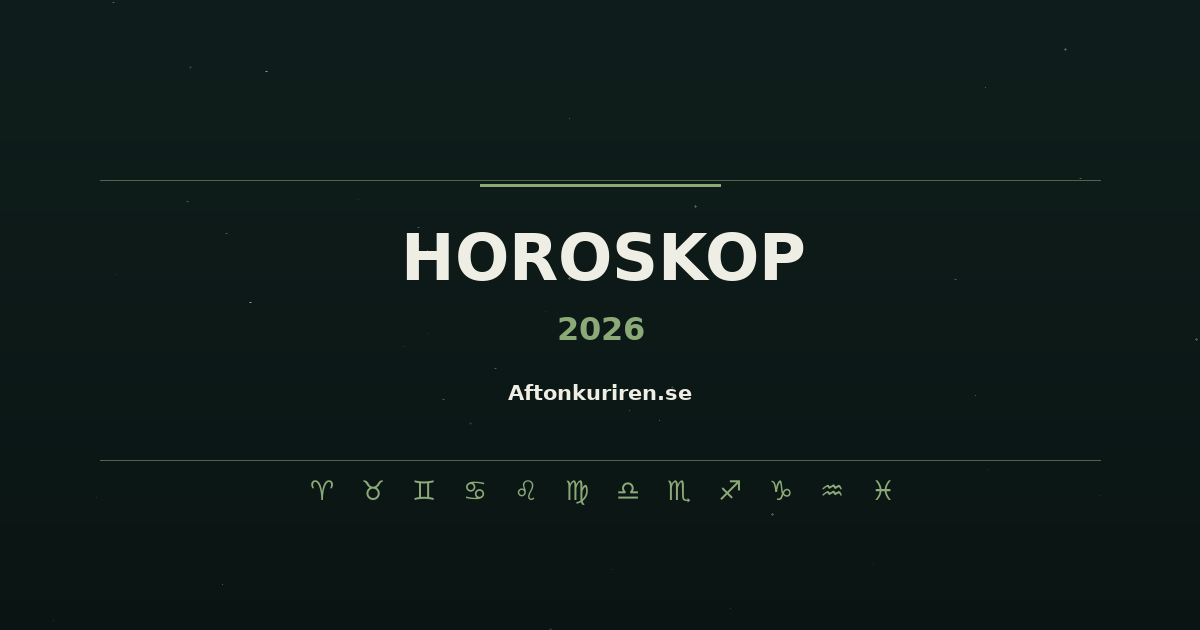 Horoskop 2026 – Alla stjärntecken